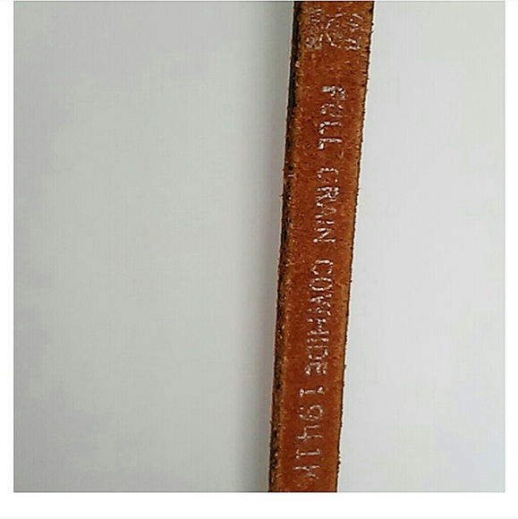 FULL GRAIN COWHIDE SKINNY BROWN LEATHER … - Picture 6 of 8